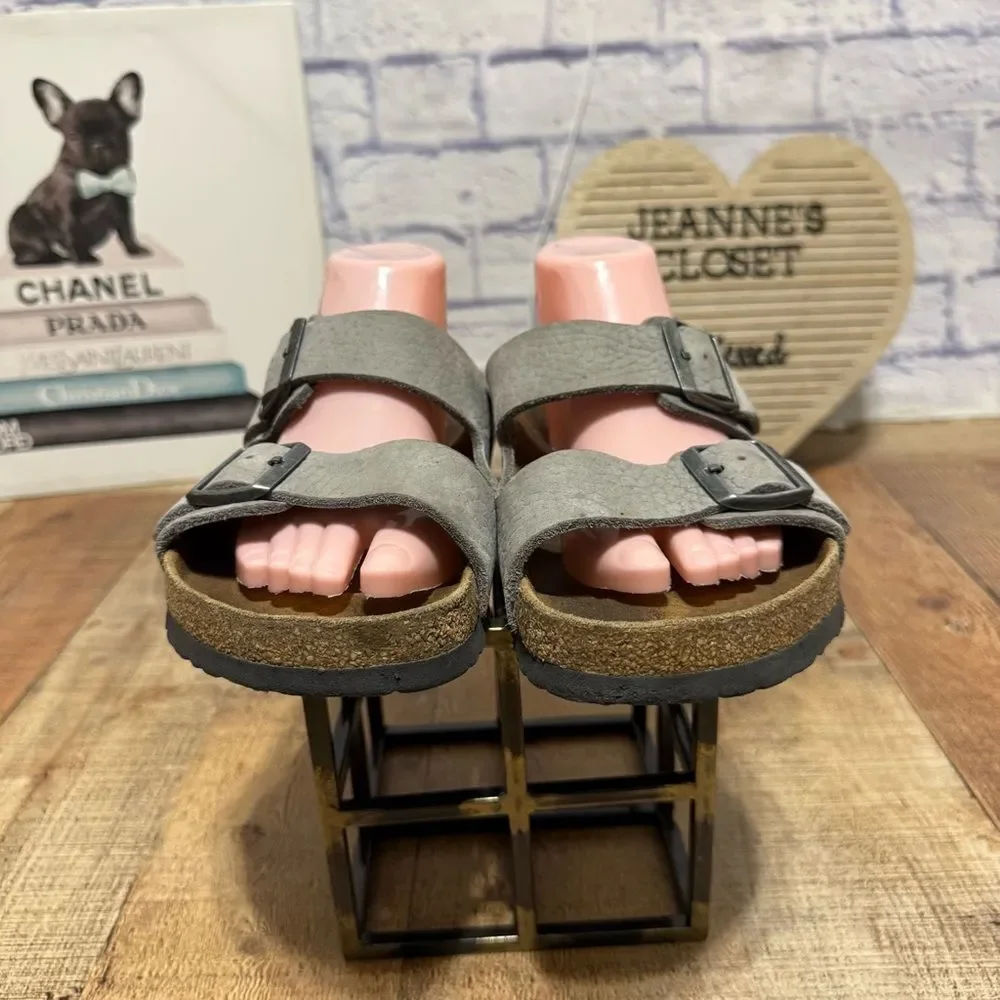 Birkenstock Arizona Desert Buck Whale Gray Nubuck Regular size 43